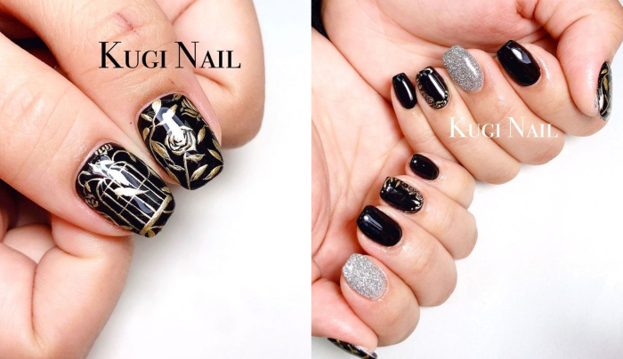 秋冬美甲_秋冬指甲_顯白秋冬美甲.